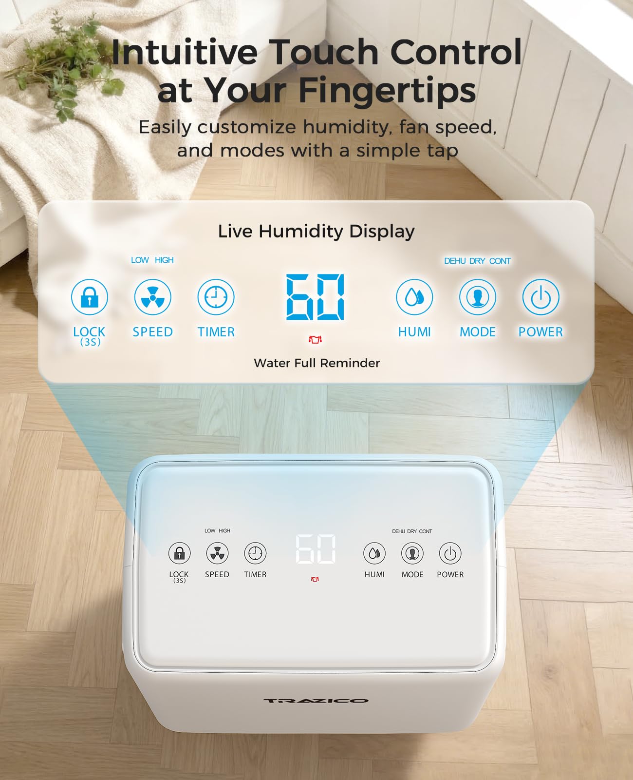 Trazico 24-hour timer supports scheduling and energy efficiency.