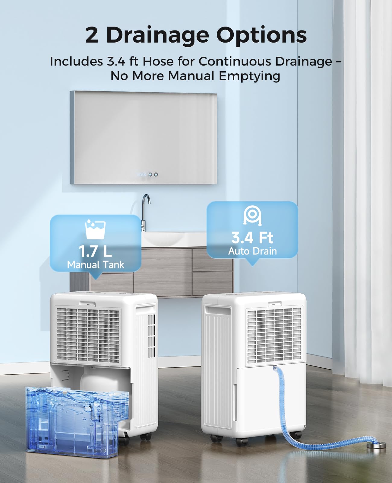 Trazico smart humidistat manages humidity efficiently for comfortable indoor air.