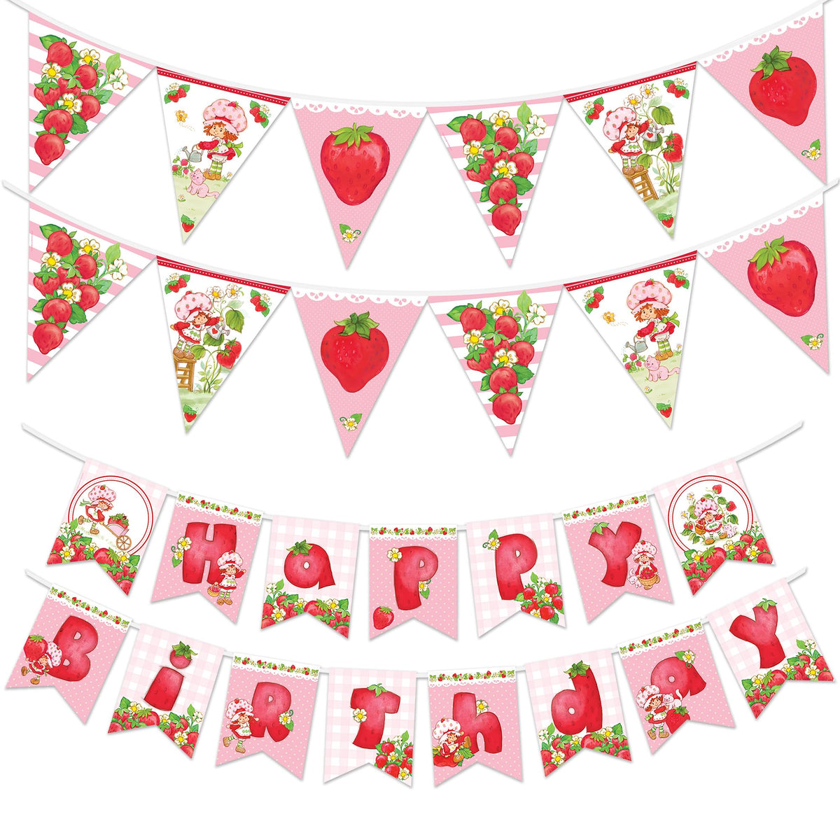 Treasures Gifted Strawberry Shortcake banner set for quick party decorating