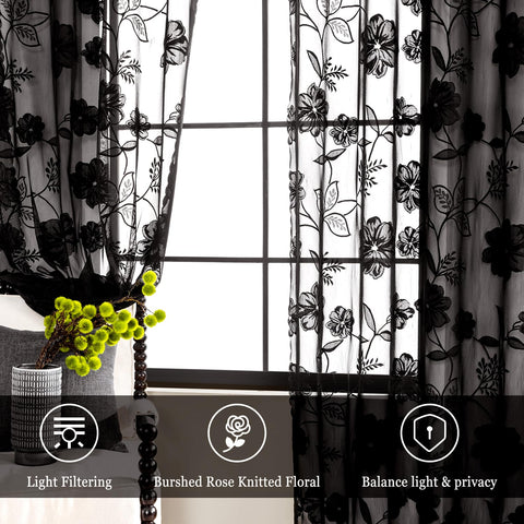 Treatmentex rod-pocket curtains fit standard or decorative rods
