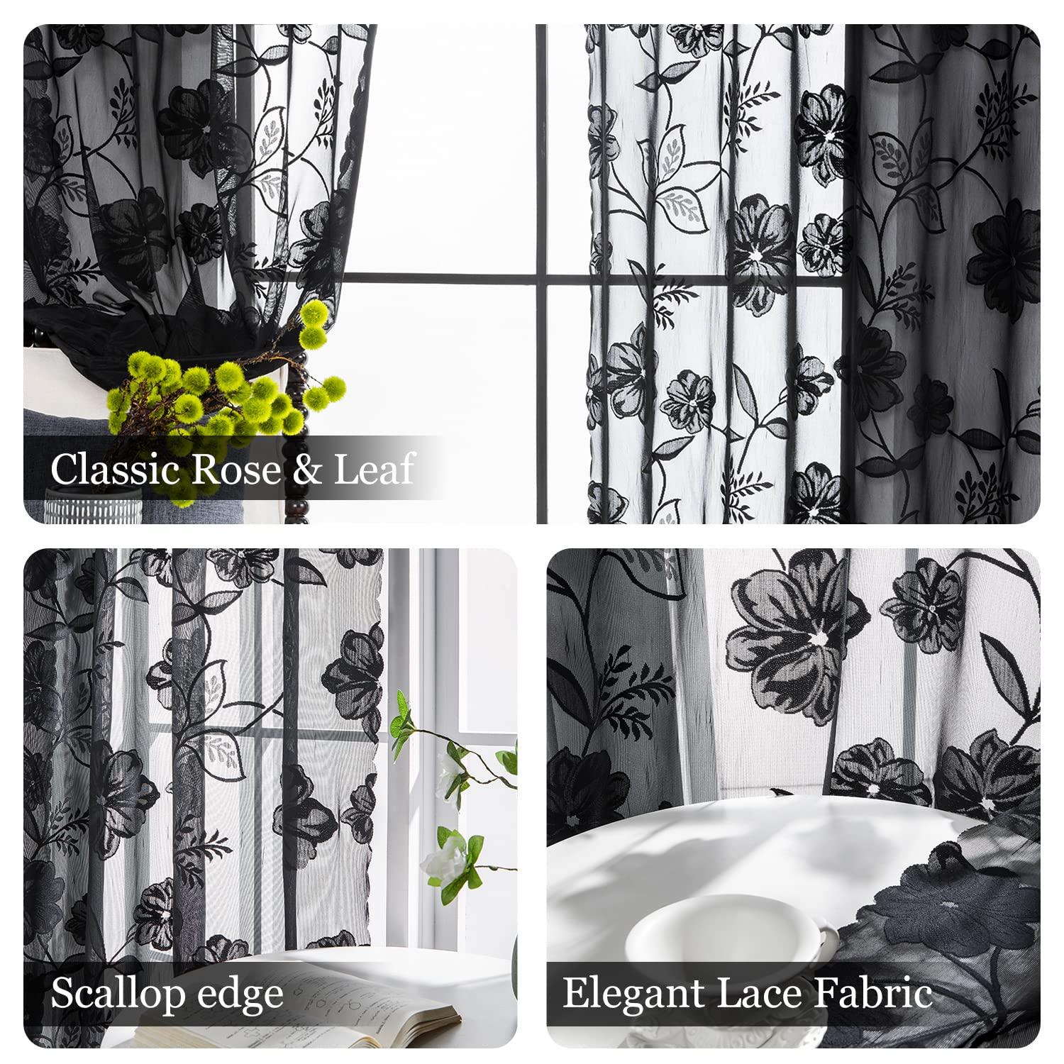 Treatmentex lace drapes ideal for weddings and home decor