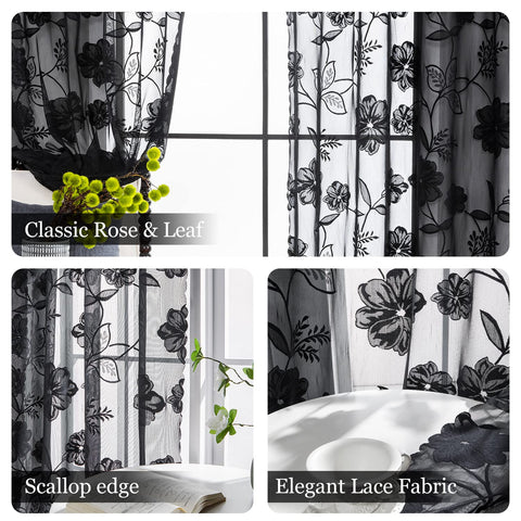 Treatmentex lace drapes ideal for weddings and home decor