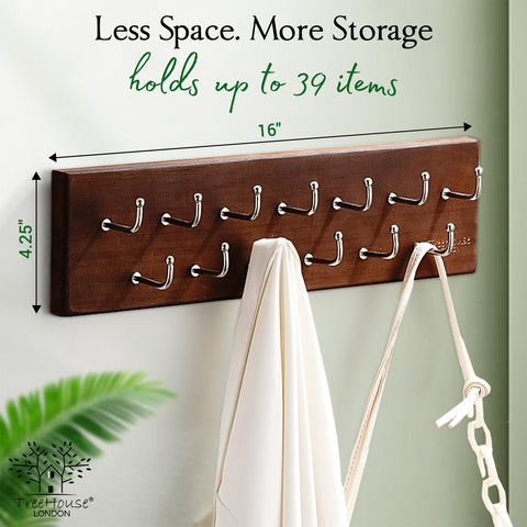 TreeHouse London belts displayed neatly for quick outfit picks