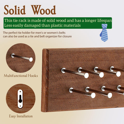 TreeHouse London walnut finish adds elegant touch to closet while organizing ties.