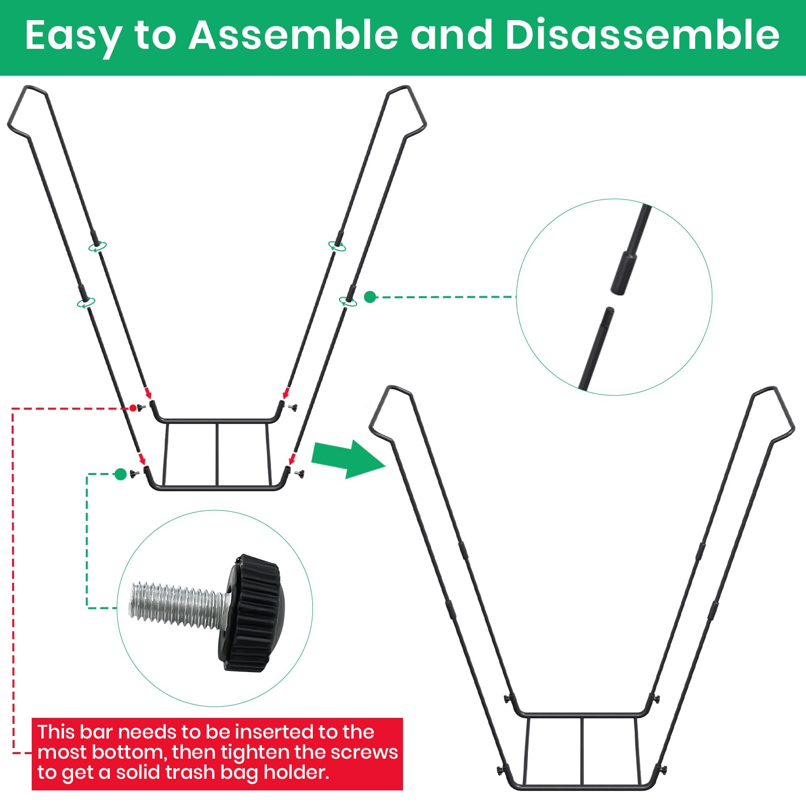 TreeLen Yard care setup shows easy assembly and portability