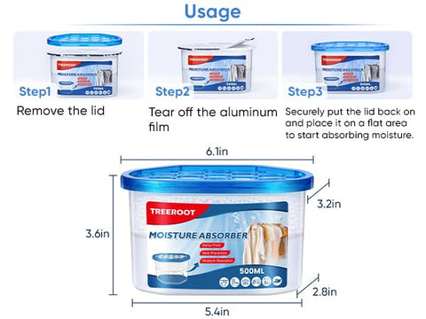 Fragrance-free Treeroot moisture absorbers for fragrance-sensitive environments