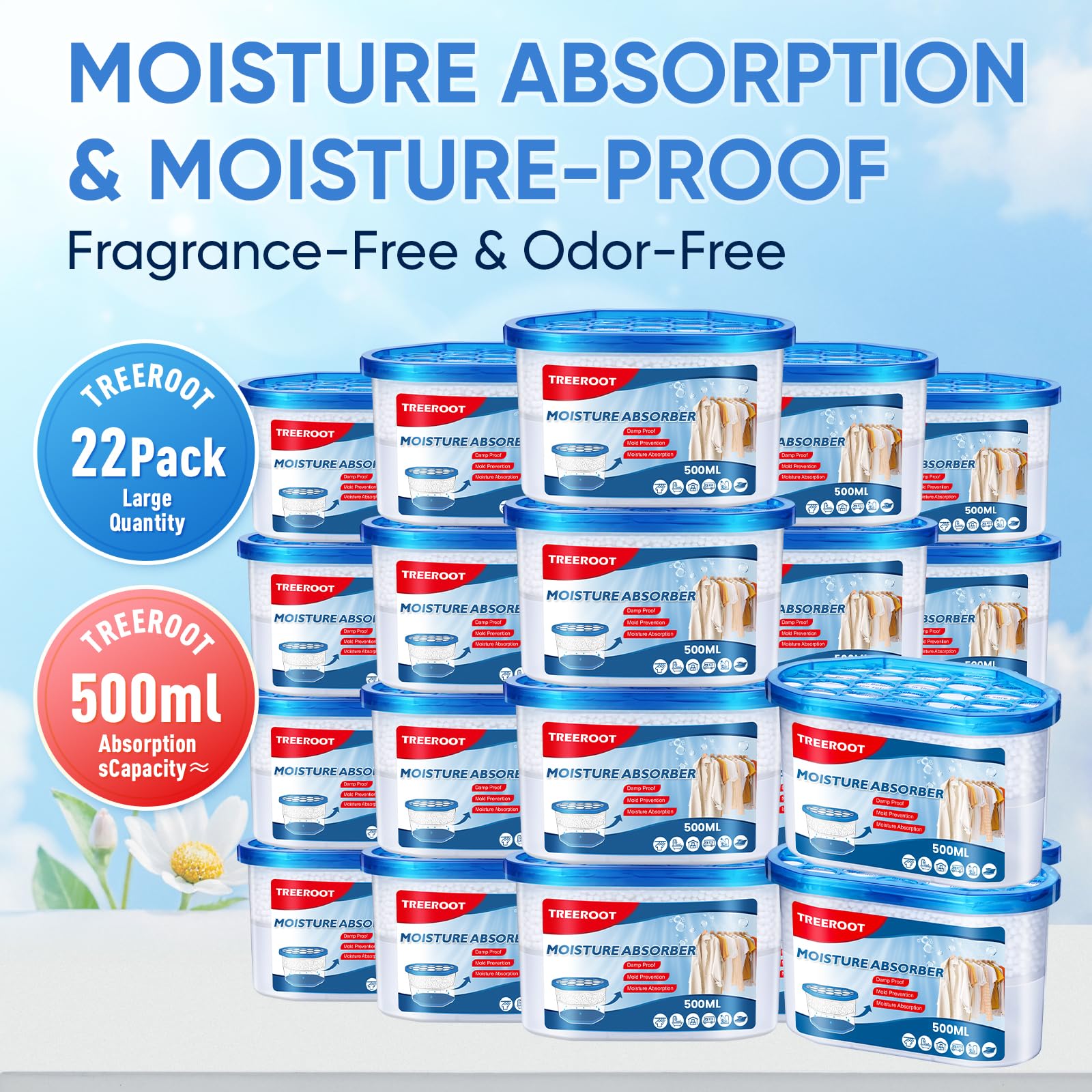 Treeroot 22Pack leak-proof design prevents spills in closets and bathrooms