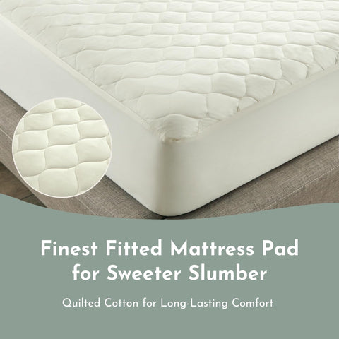 Treescend breathable quilted cover promotes airflow for cooler sleep