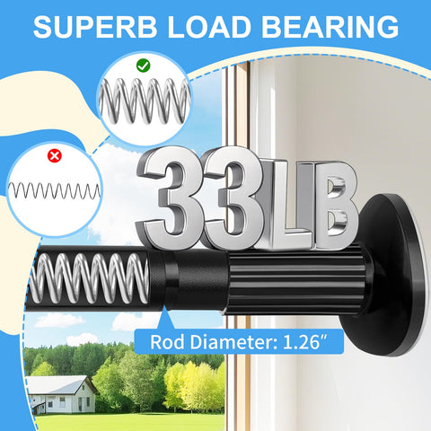 Treije tension rod no drill installation demonstrates renter friendly setup