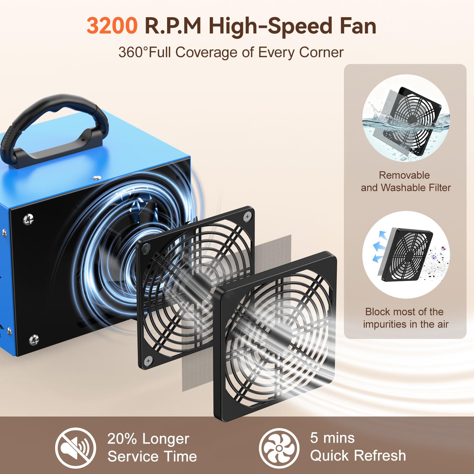 Trekkinglamb ozone generator helps tackle pet odors safely.