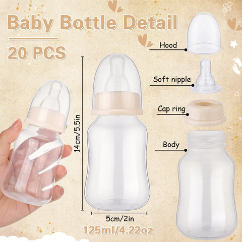 TrelaCo PP plastic baby bottles showing durable, reusable design