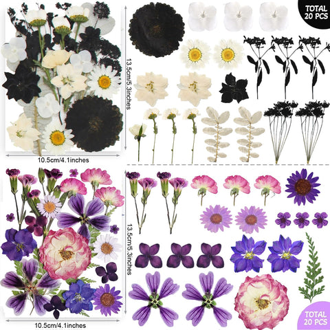 TrendCart resin crafting ideas with dried floral pieces.