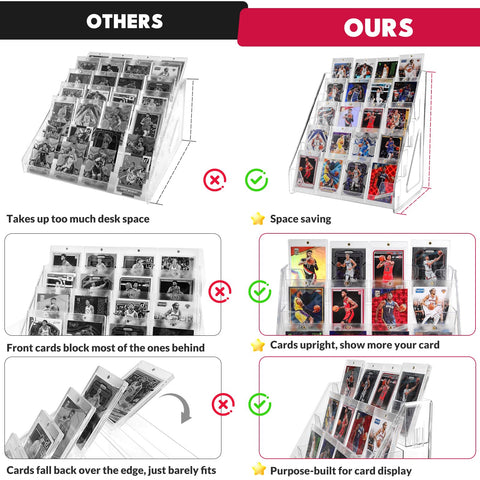 Tool-free snap assembly of TrendTrust card stand.
