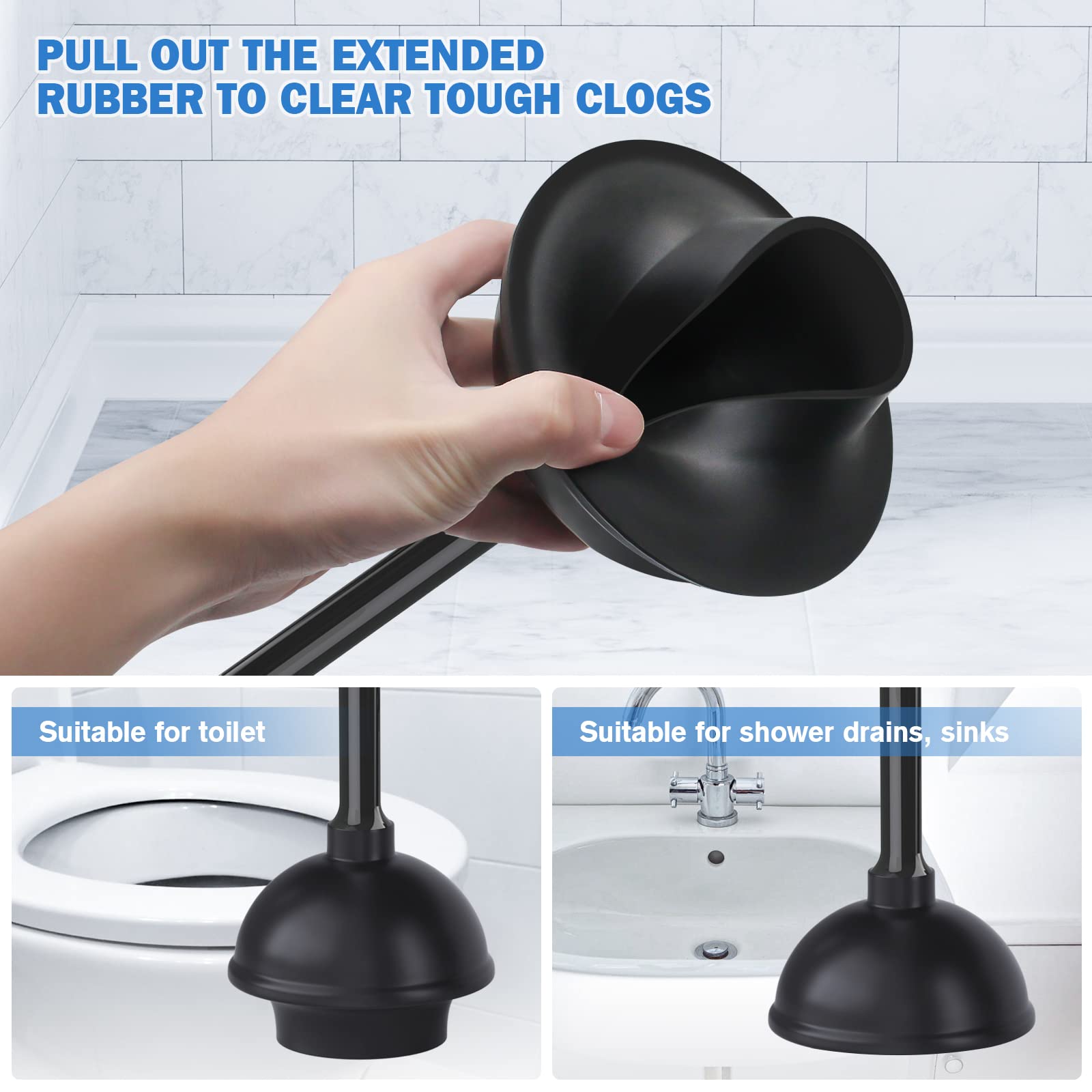 TRENTI ergonomic toilet brush handle designed for comfortable cleaning