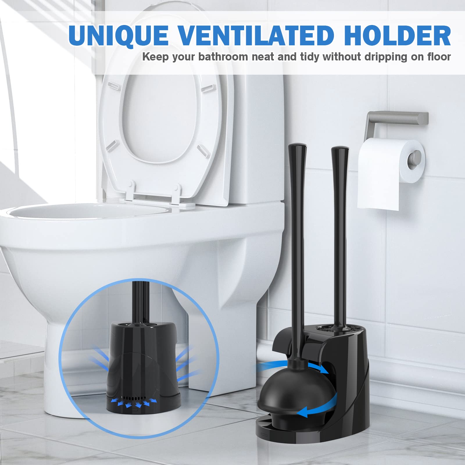TRENTI modern caddy stand organizes bathroom tools neatly