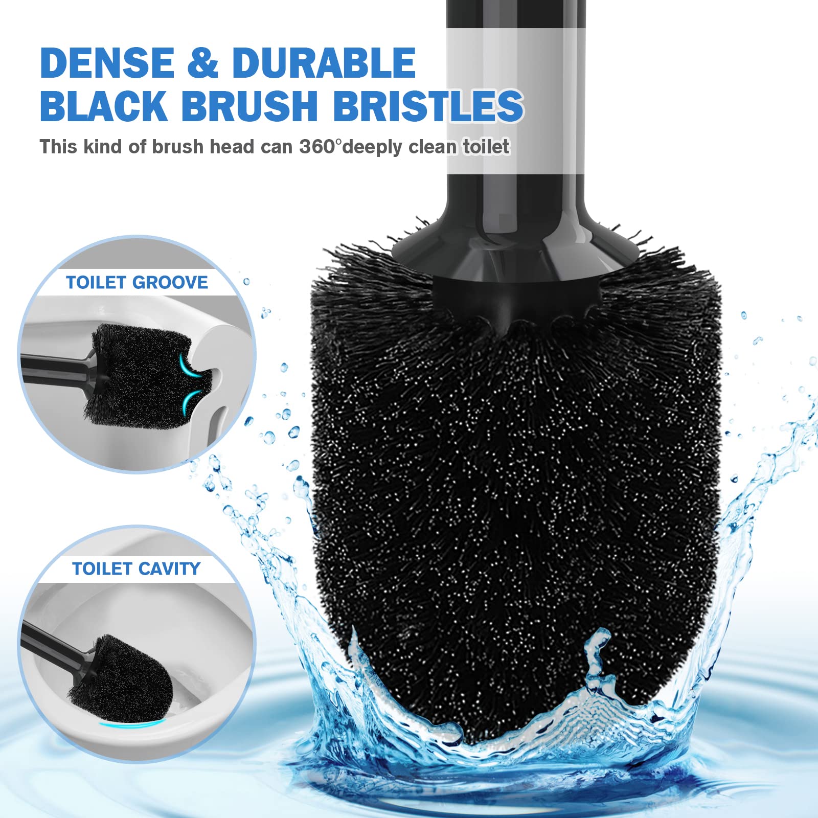 TRENTI soft dense bristles for thorough bowl scrubbing