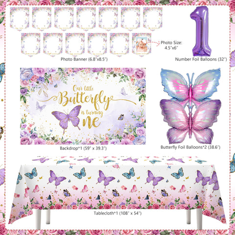 TREWAVE butterfly backdrop creates a vivid photo backdrop for memories.