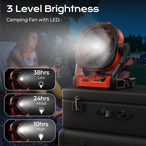 TREXEEN 270-degree swivel directs airflow precisely where you need cooling.