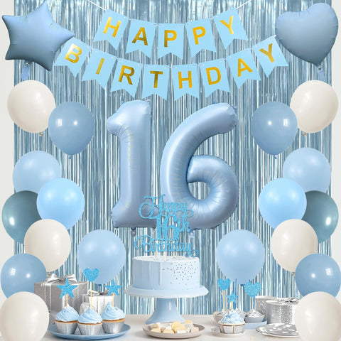Trgowaul 16th-number balloons create a striking focal point in photos.