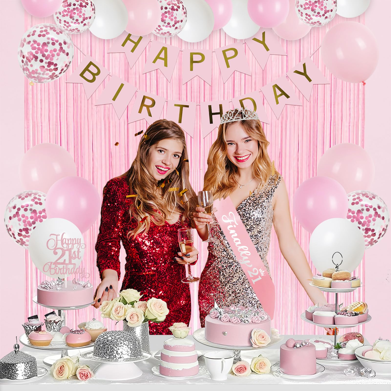 Trgowaul happy birthday banner with clean pastel design
