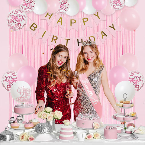 Trgowaul happy birthday banner with clean pastel design