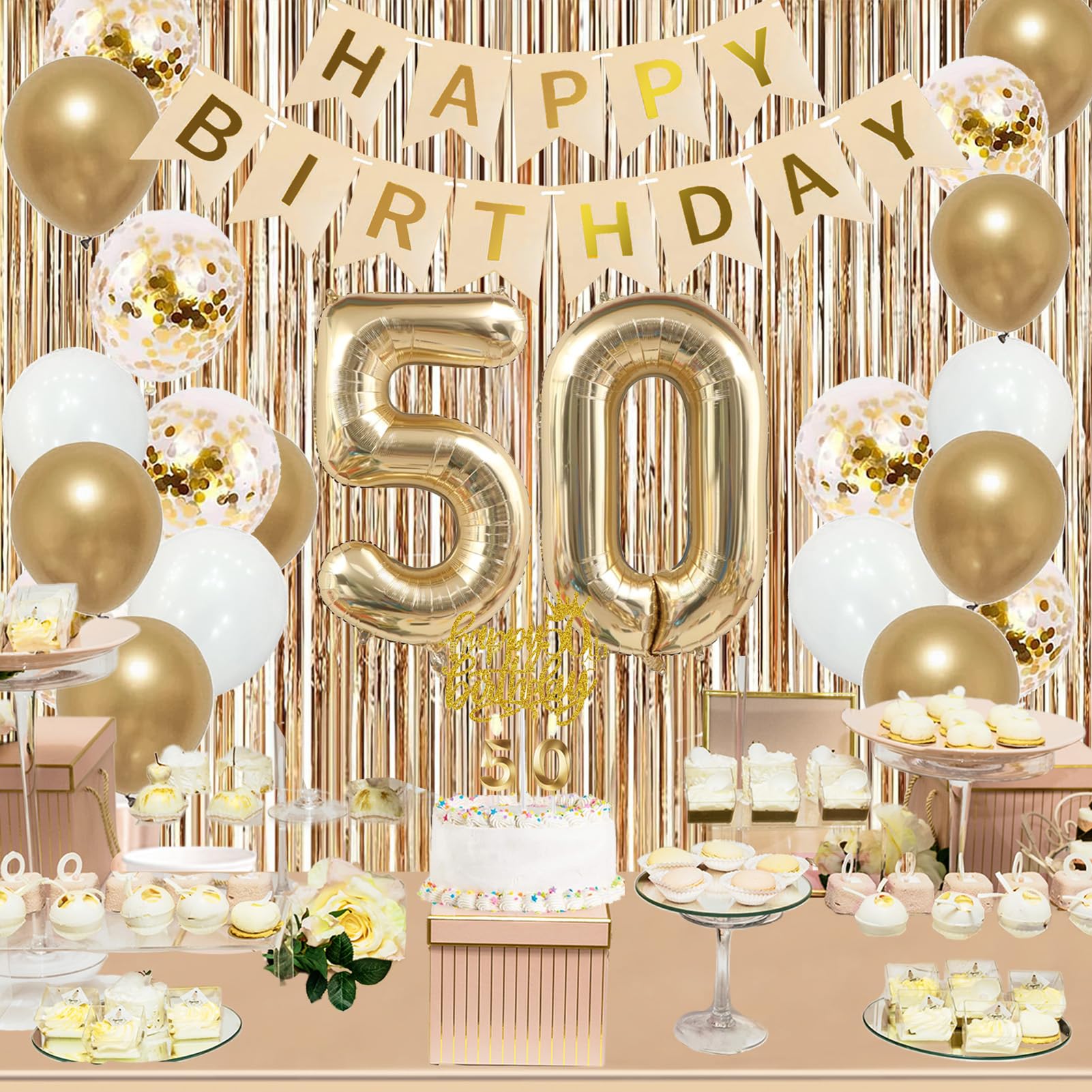 Trgowaul 50-number balloon — eye-catching centerpiece or photo prop.