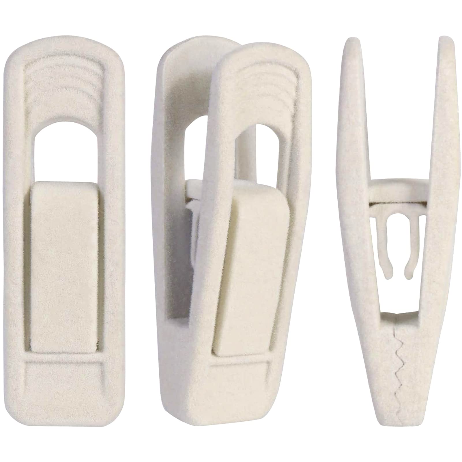 Trgowaul velvet clips closeup showing strong grip on fabrics