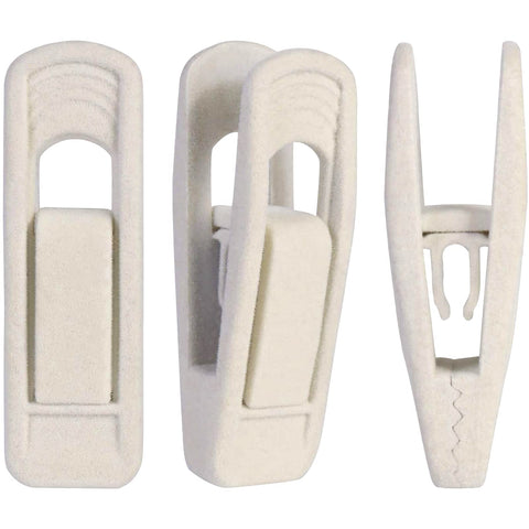 Trgowaul velvet clips closeup showing strong grip on fabrics