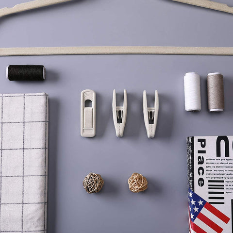 Trgowaul velvet hangers clips ideal for slimline hangers and extra storage.