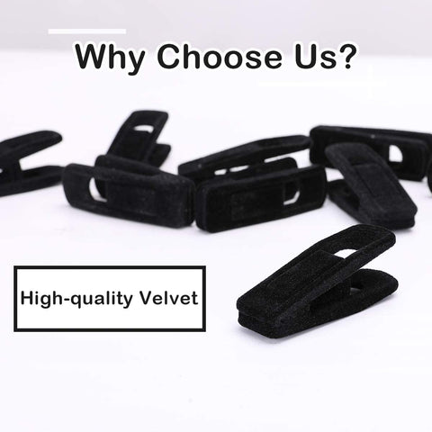 Trgowaul Velvet Hangers Clips pack shot highlighting 40-piece set