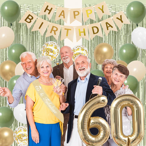 Trgowaul women's 60th birthday setup for photo moments.