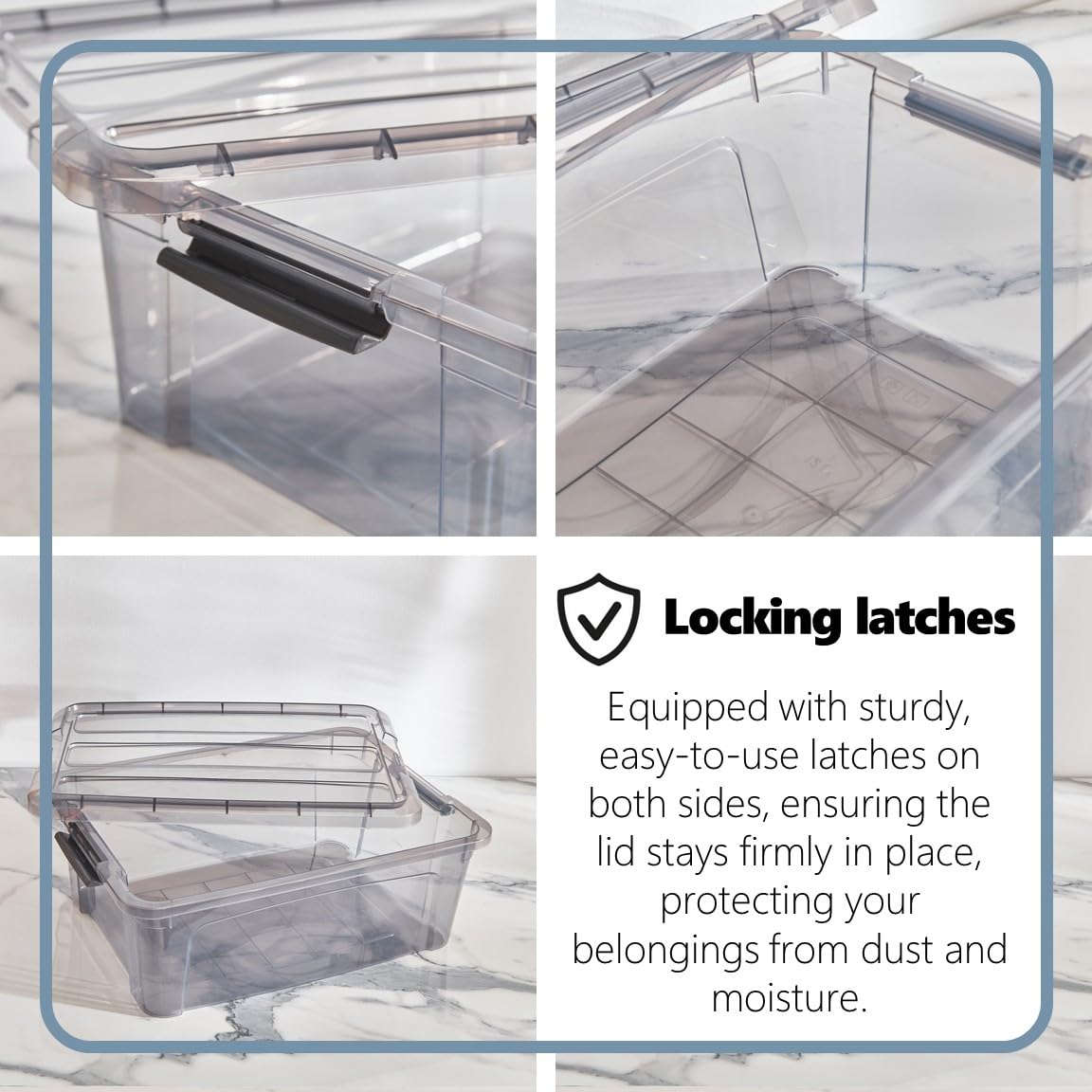 Tribello bin ideal for crafts, papers, and office cords organization.