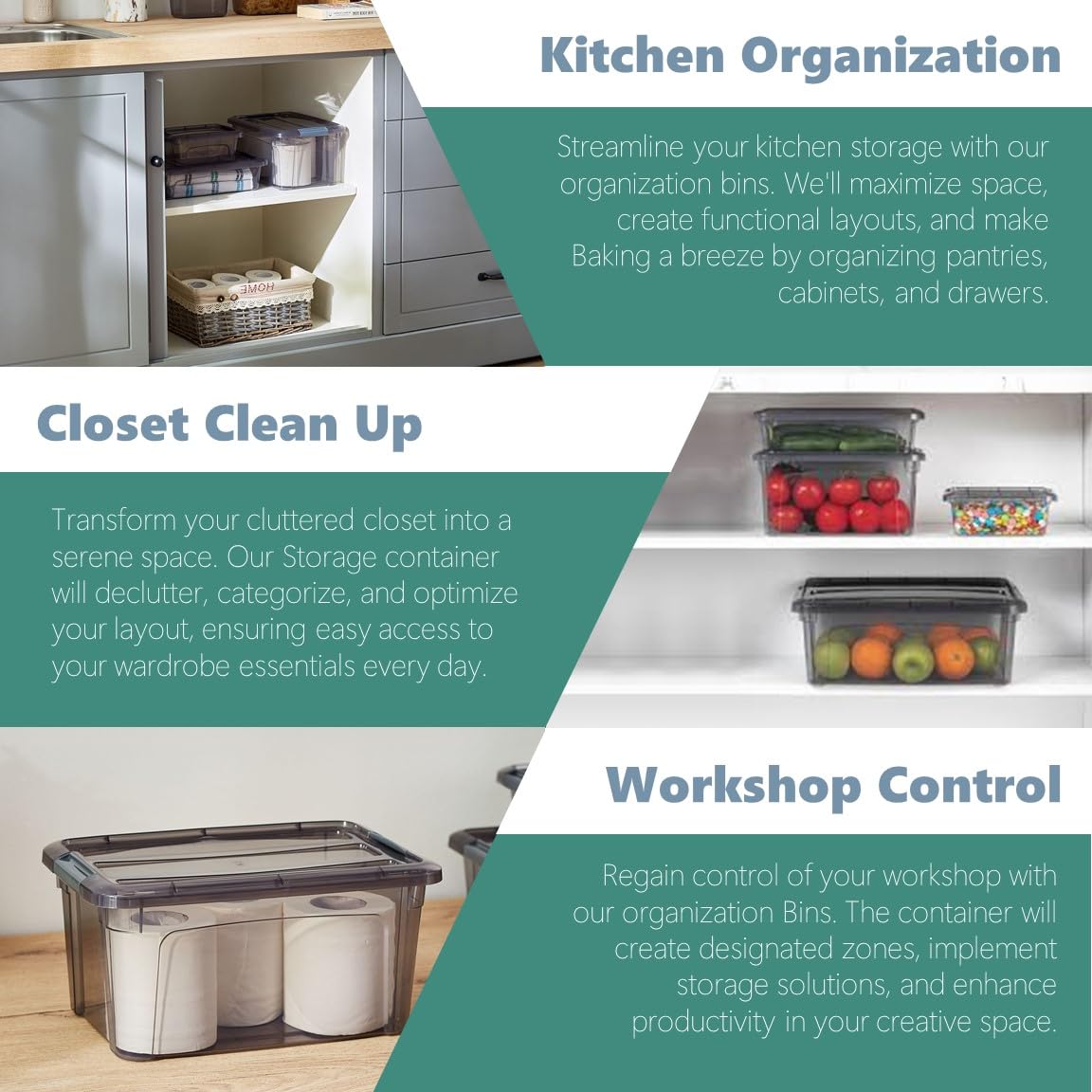 Tribello 2-pack storage solution supports home and workshop organization.