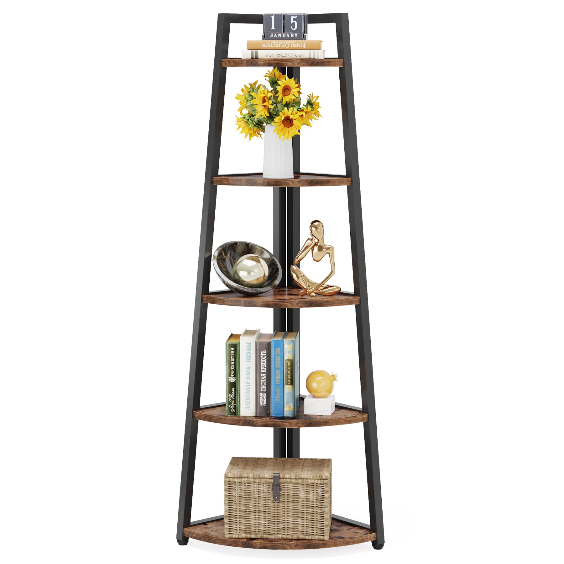 Tribesigns versatile storage in living room, kitchen, and home office