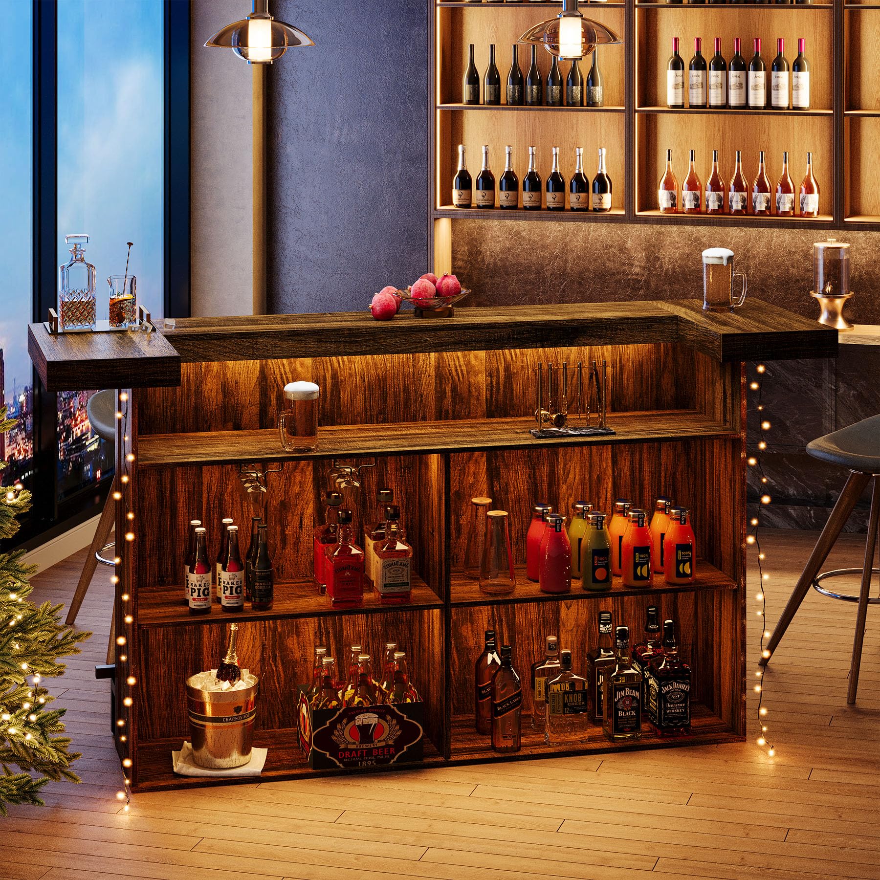 Tribesigns 4-tier design provides ample storage and easy access