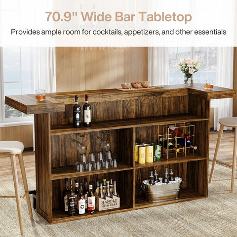 Tribesigns sturdy wooden construction supports items without sagging