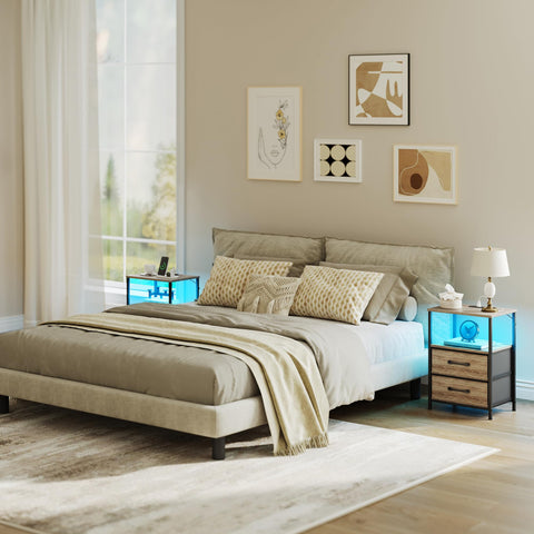 TRIFEBLE nightstand LED strip providing vibrant mood lighting