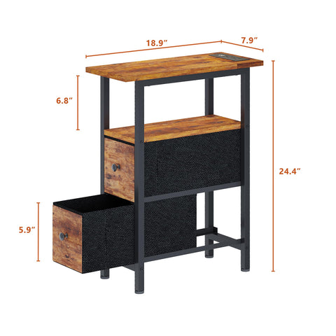 TRIFEBLE rustic brown finish complements bedrooms and living spaces