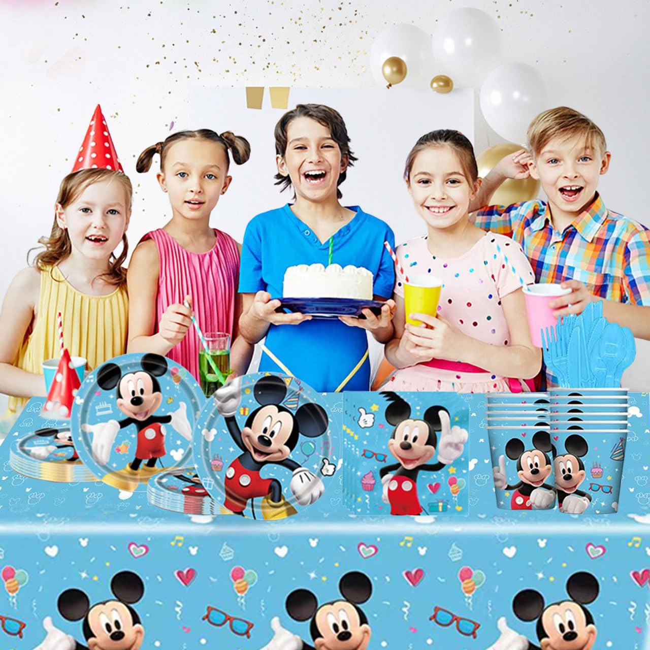 Trifoot cartoon birthday napkins blue for quick cleanups and soft touch.