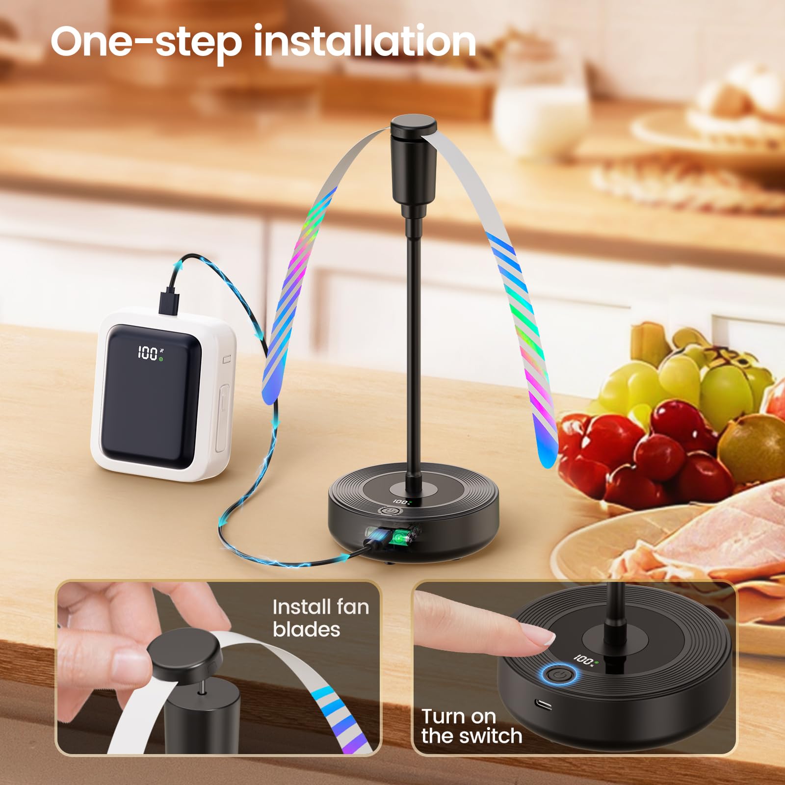 TriPole LED display helps plan outdoor meals.
