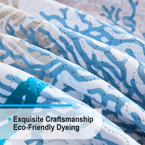 Tritard California King quilt enhances all-season warmth without heaviness.