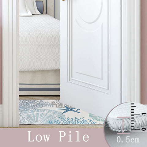 Tritard coastal area rug easy cleaning supports simple maintenance