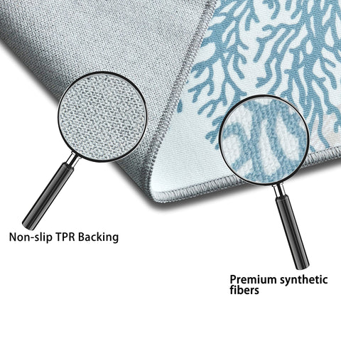 Tritard coastal area rug entryway mat helps define small spaces
