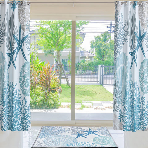Tritard coastal area rug ocean breeze blue adds calm to any room