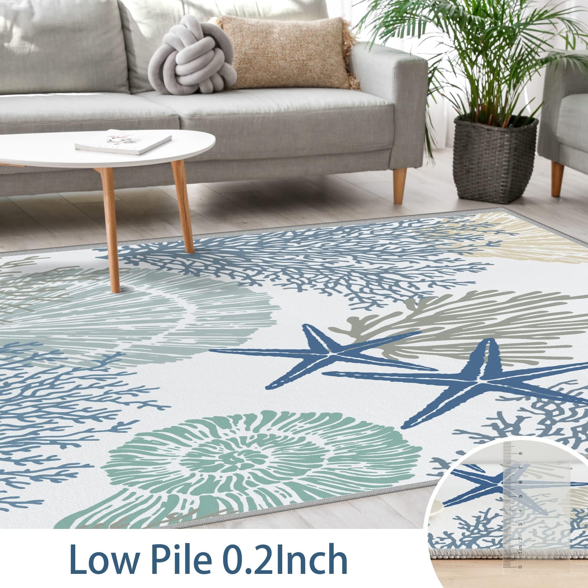 Tritard versatile rug for hallways or dining areas complements nautical decor.