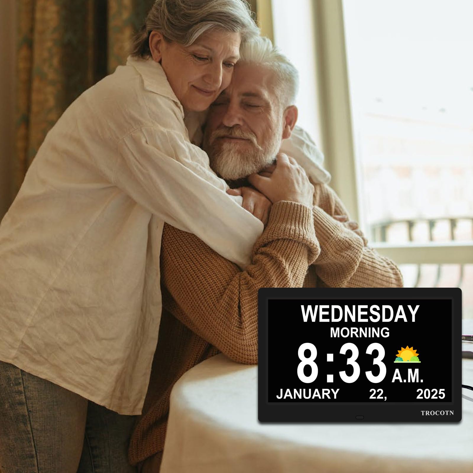 TROCOTN Dementia Clocks 12 alarms with labels for daily routines