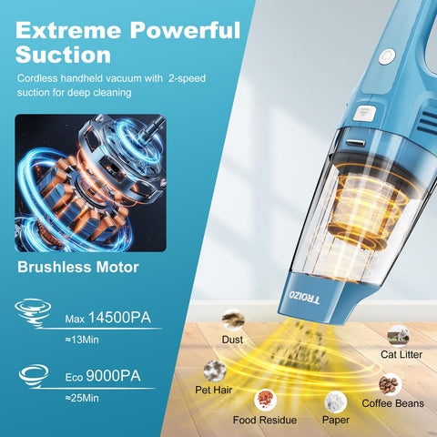 TROIZO handheld vacuum crevice nozzle reaches tight gaps