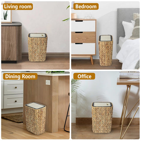 Trongee Boho Trash Can surface is easy to wipe clean