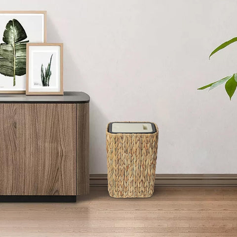 Trongee Boho Trash Can helps contain odors for a fresher space