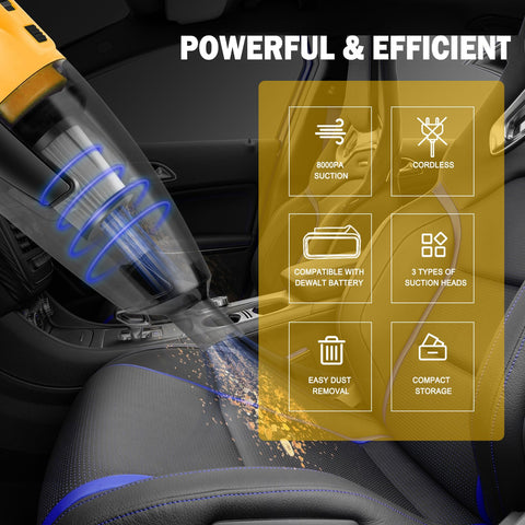 TRONYAN cordless vacuum lightweight design for easy handling and extended use.